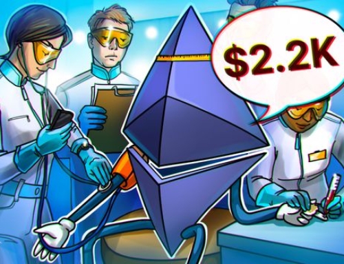 Rali do Ether perde força em US$ 2,2 mil: o que pode impulsionar a ruptura?